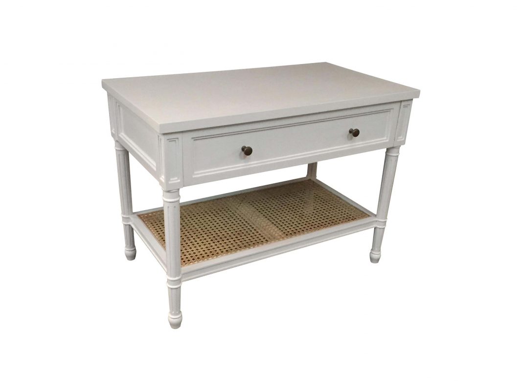 Hamilton Cane Wide Nightstand