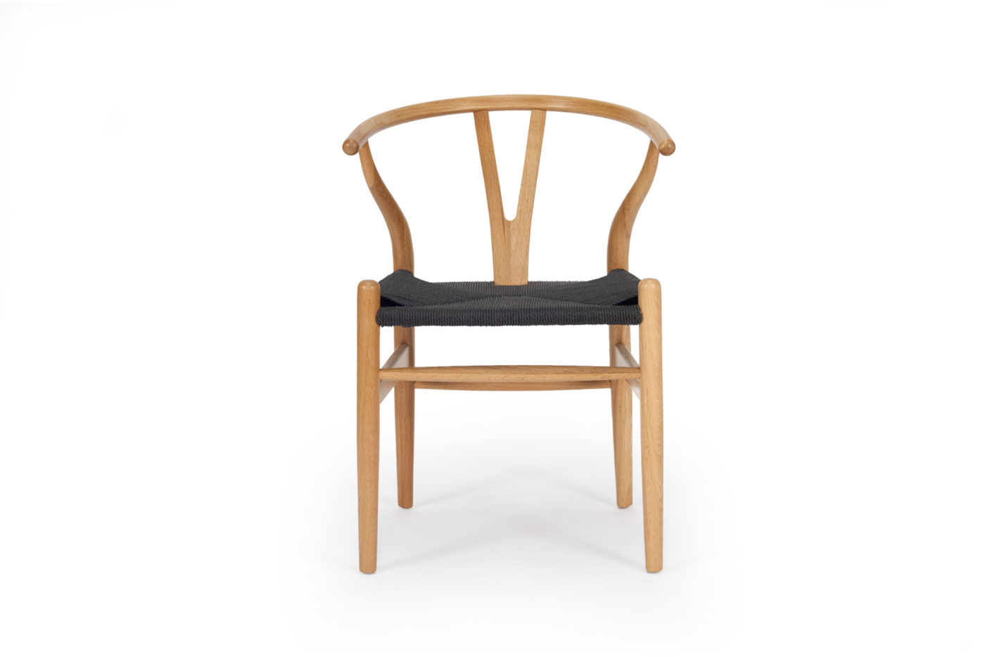 Photo inspiration: Visual Reference: Wishbone Designer Chair Natural Oak With Black Cord
