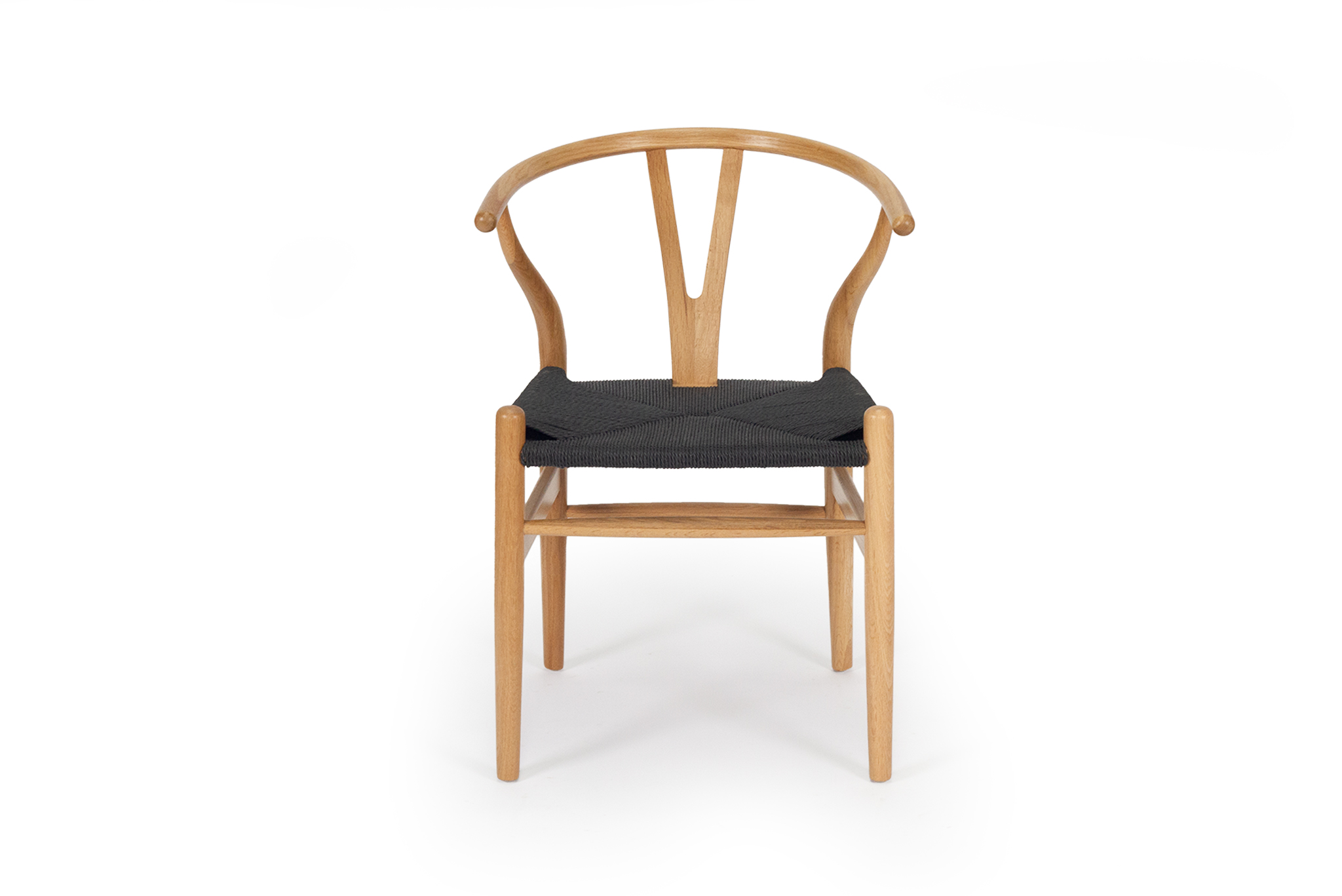 Wishbone chair clearance black seat