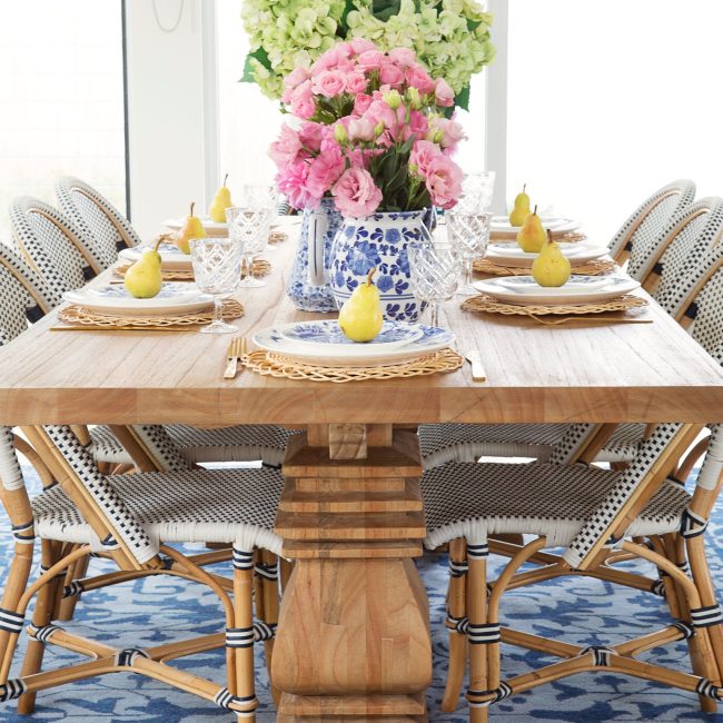 Newport Rectangular Pedestal Table