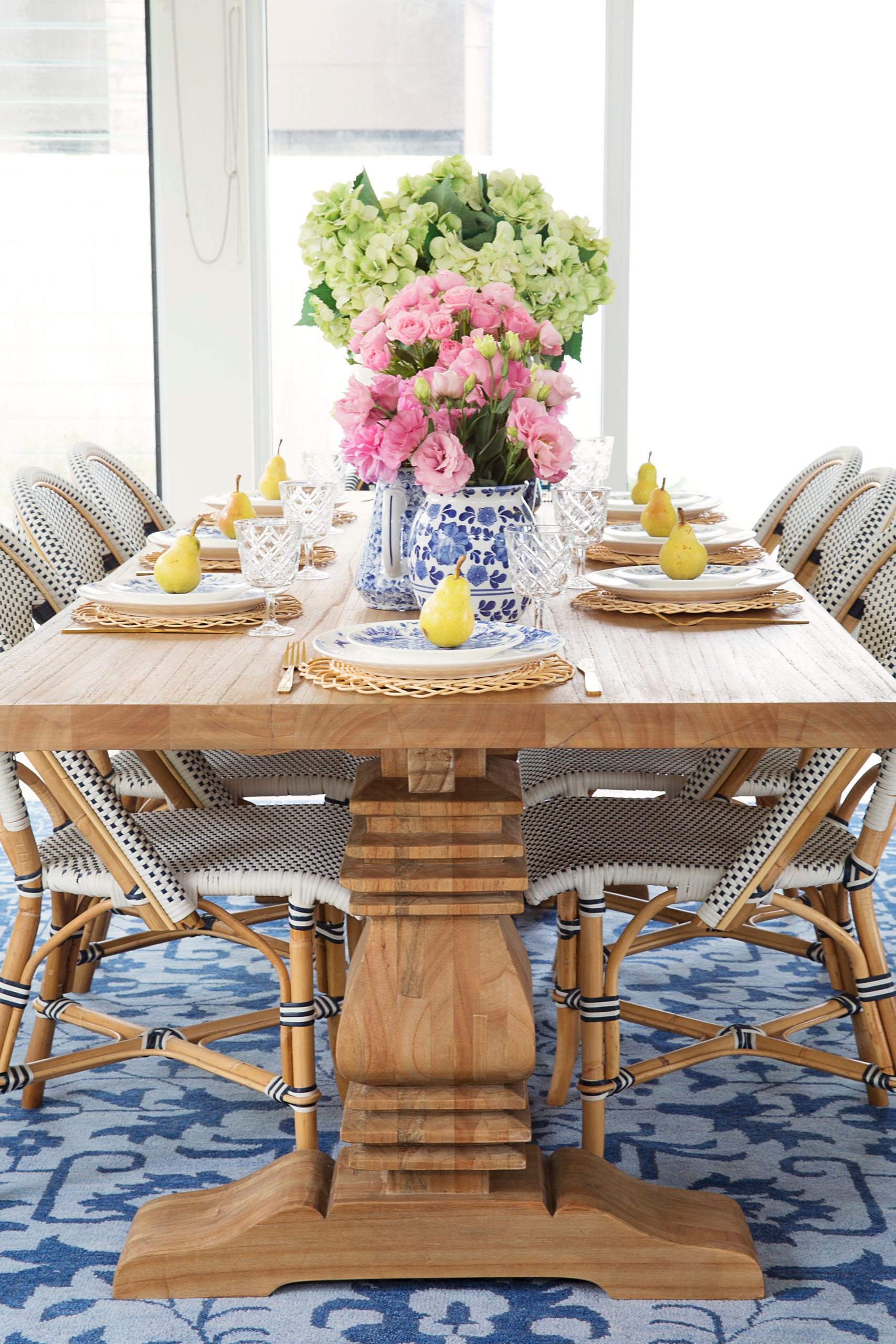 Newport Rectangular Pedestal Table