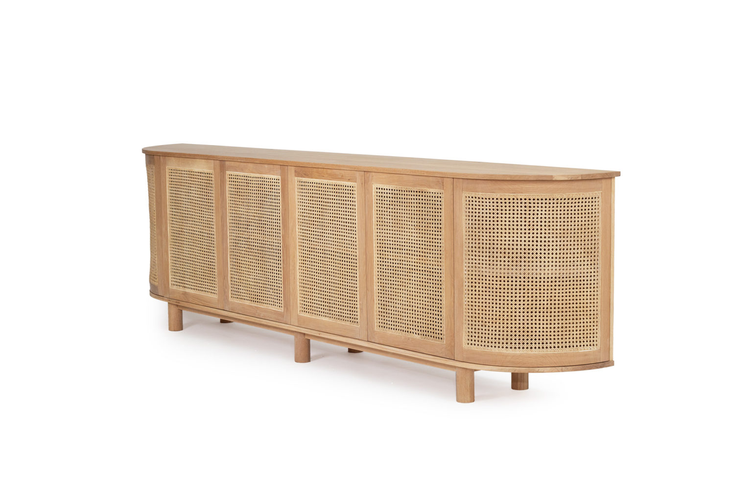 Iluka Six Door Sideboard - Rounded End - Abide Interiors