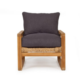 Cassie Armchair - Charcoal Fabric
