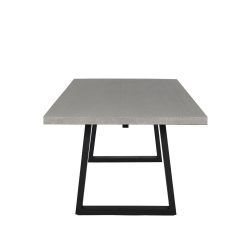 1.6m Sierra Rectangular Dining Table - Speckled Grey with Black Powder Coated Legs