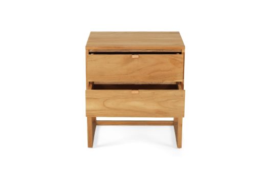 Flynn Bedside Table - 2 Drawer -Natural - Image 7