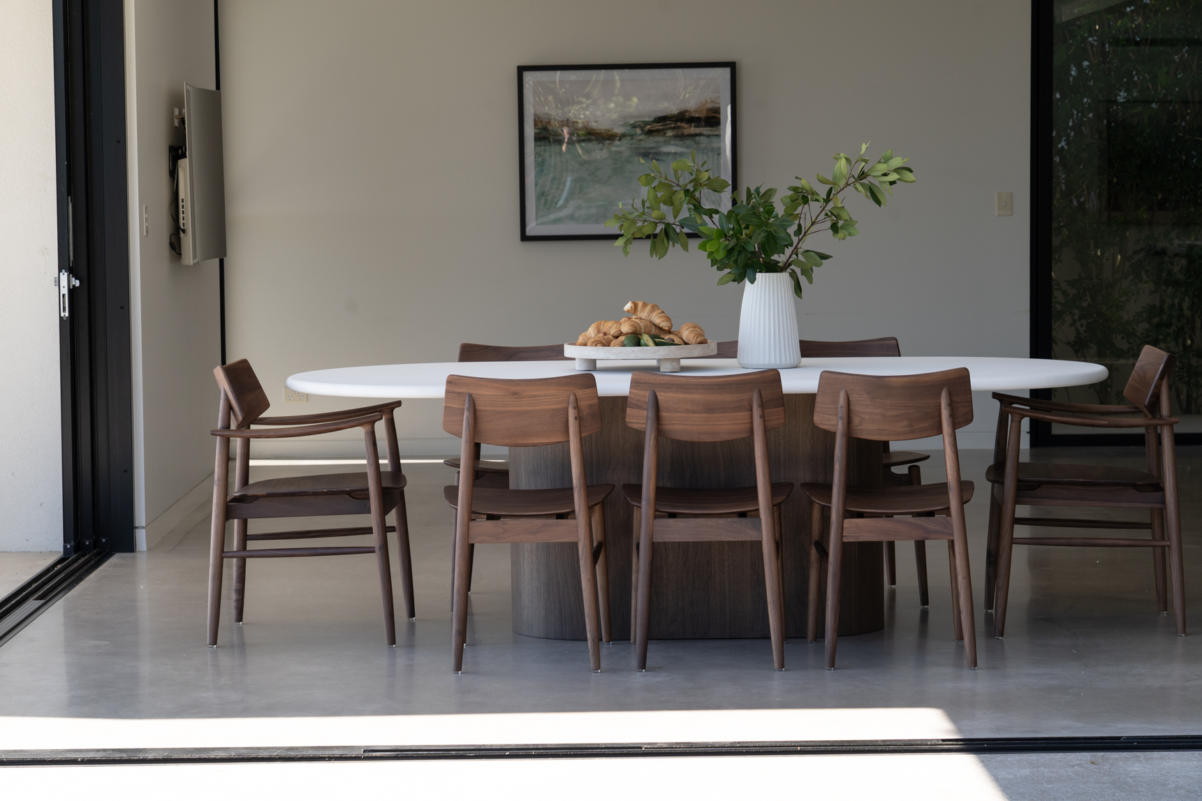 Harlow Dining Chair - Walnut with Timber Seat - Image 19