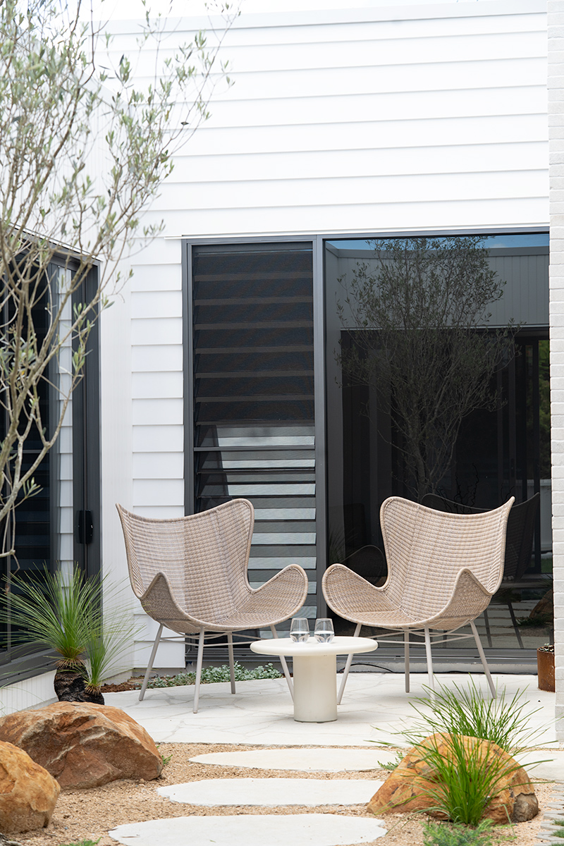 Amos Outdoor Wingchair - Linen - Image 12