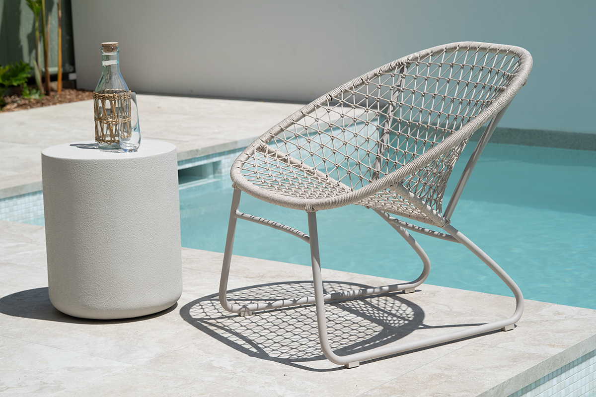 Terra Outdoor SideTable - White Onyx - Image 9
