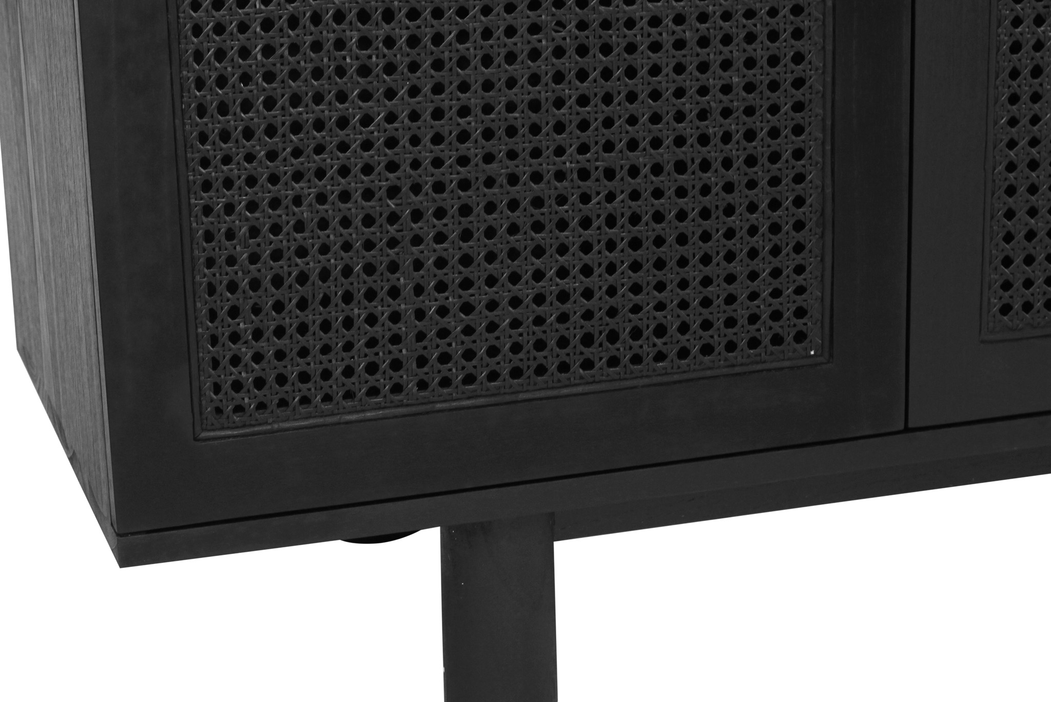 Iluka Four Door Sideboard - Arch Windows - Black - Image 10