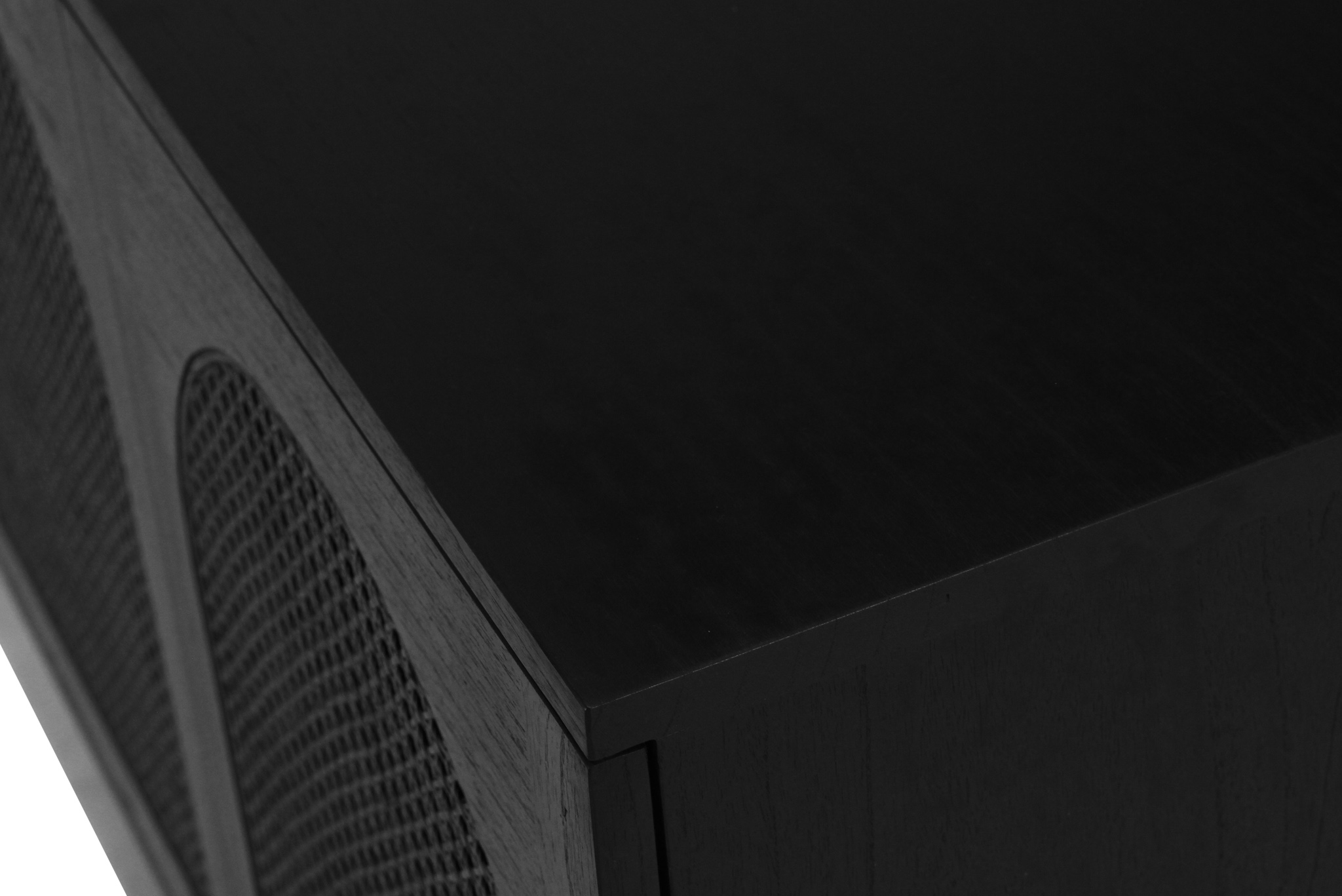 Iluka Four Door Sideboard - Arch Windows - Black - Image 11