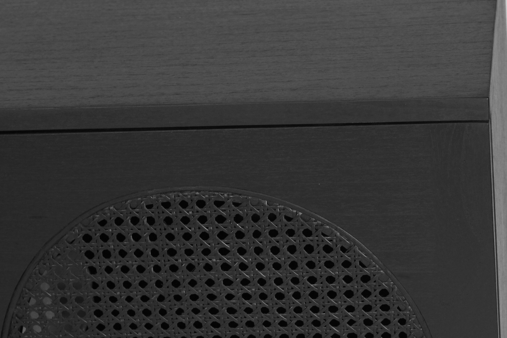 Iluka Four Door Sideboard - Arch Windows - Black - Image 9