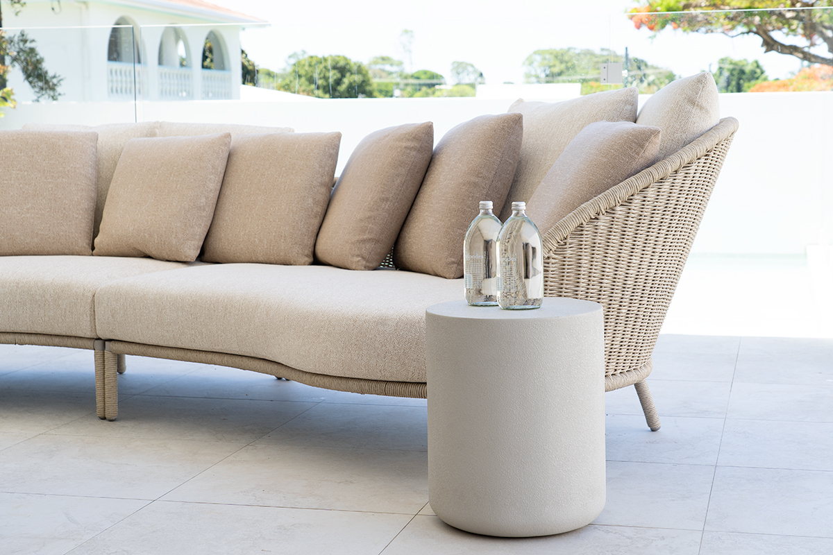 Terra Outdoor SideTable - White Onyx - Image 2