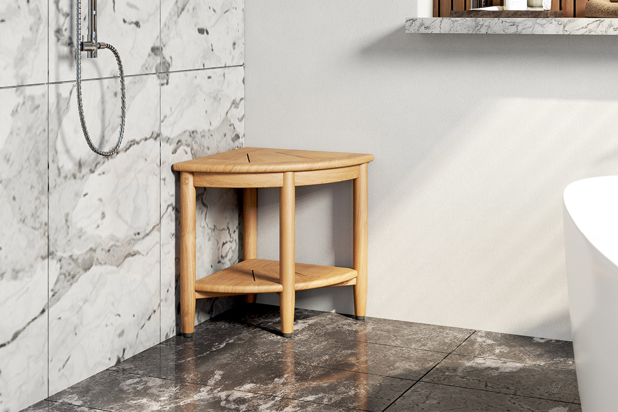 Ofuro Corner Stool - Image 2