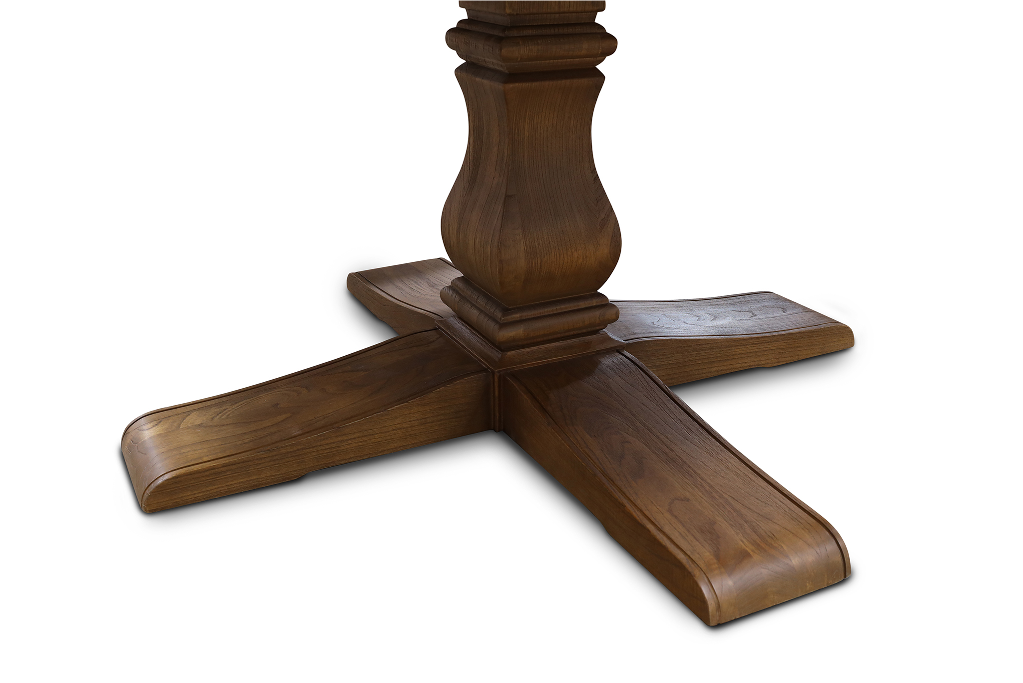 Ascot Round Dining Table - 180cm - Brushed Brown Nut - Image 4