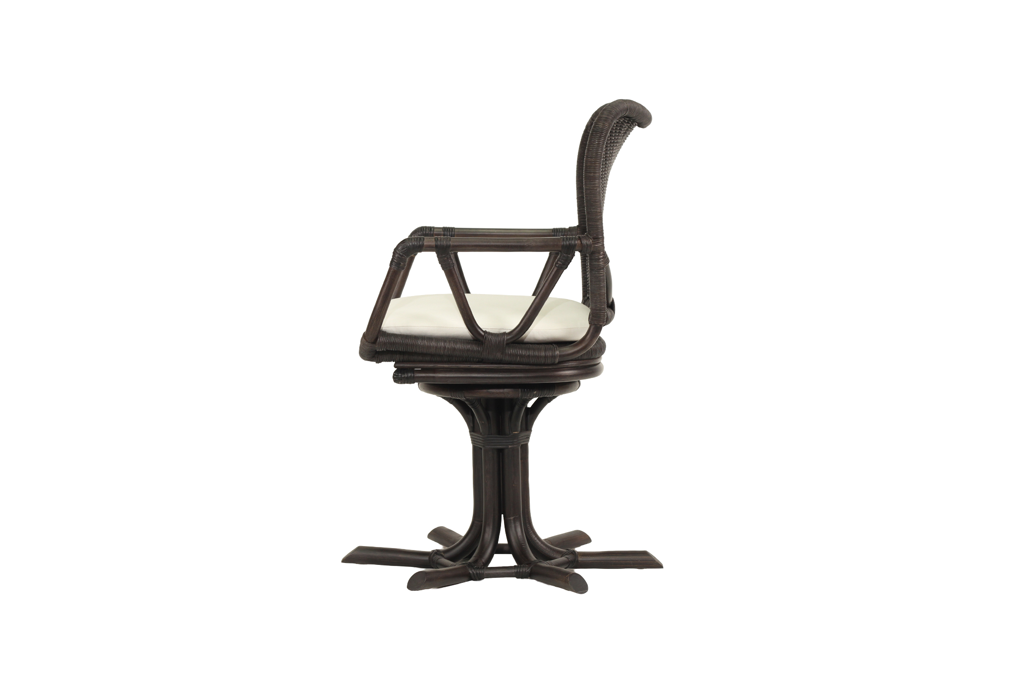 Carla Swivel Armchair - Black - Image 5