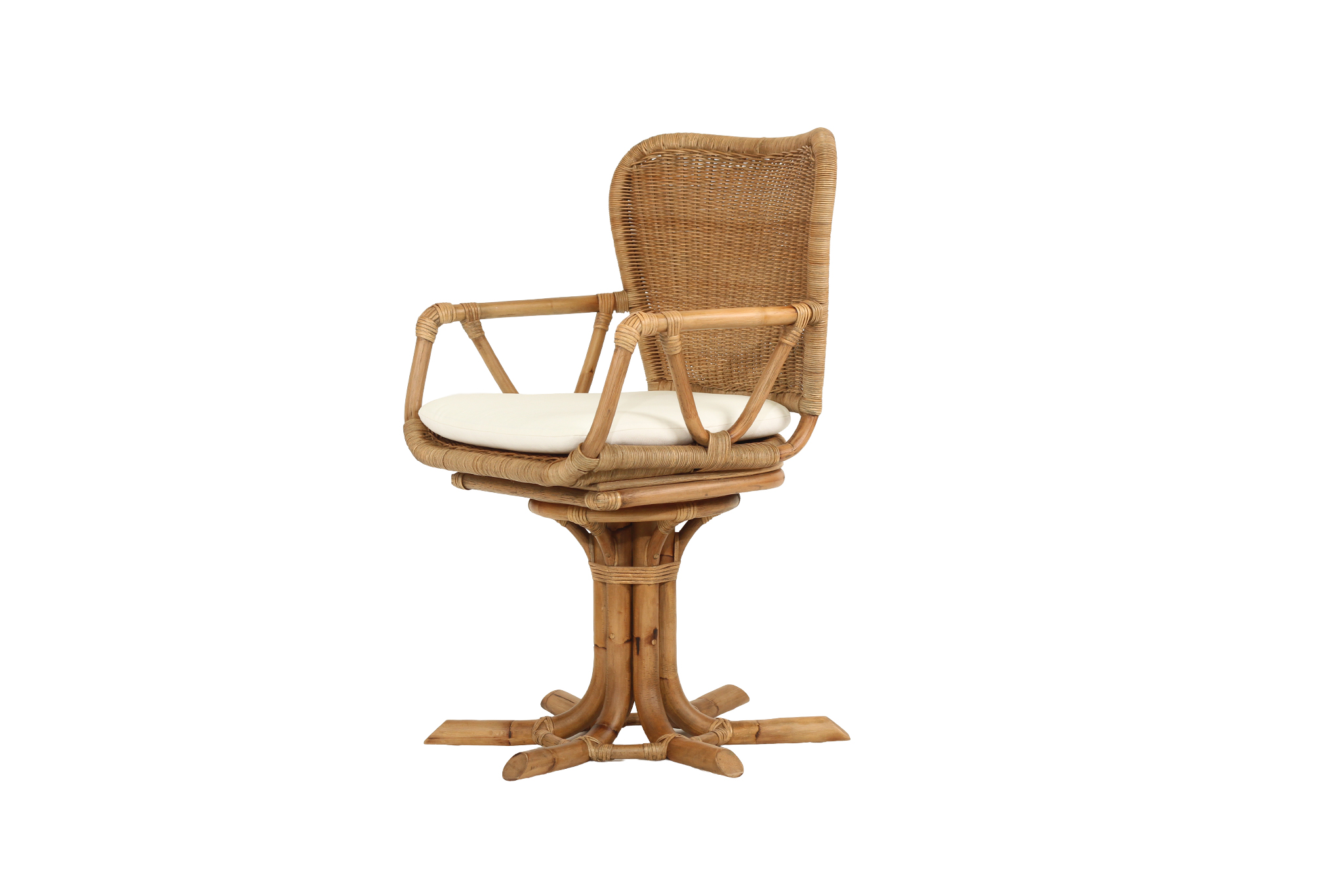 Carla Swivel Armchair - Antique Brown