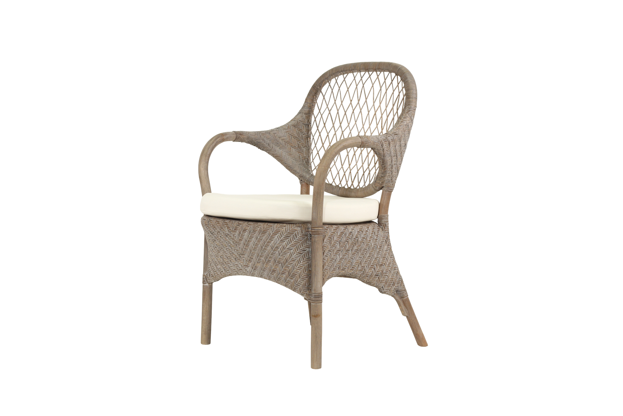 Cove Armchair - Grey White Wash