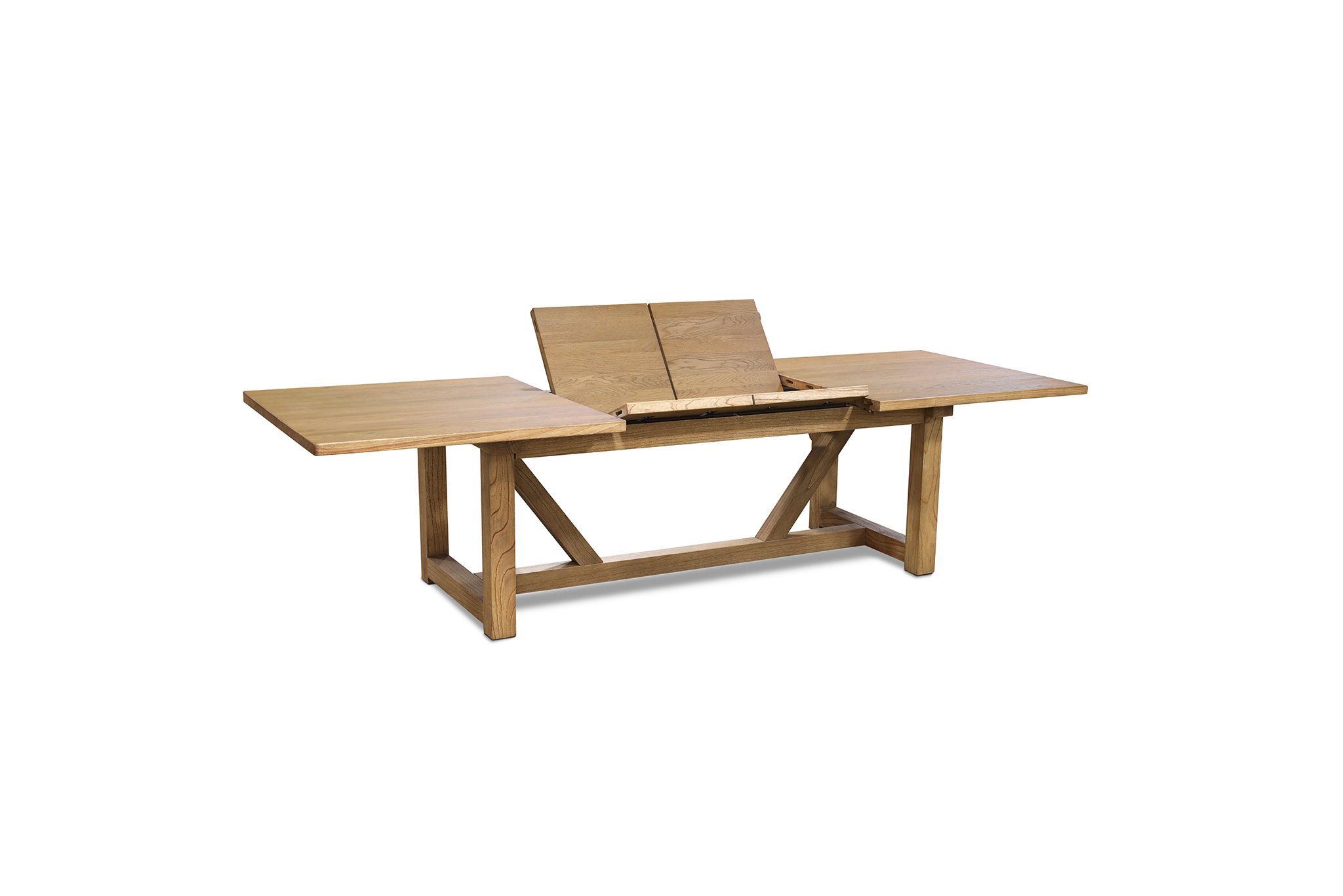 Farmhouse Extension Dining Table - 210/310cm - Natural Oak