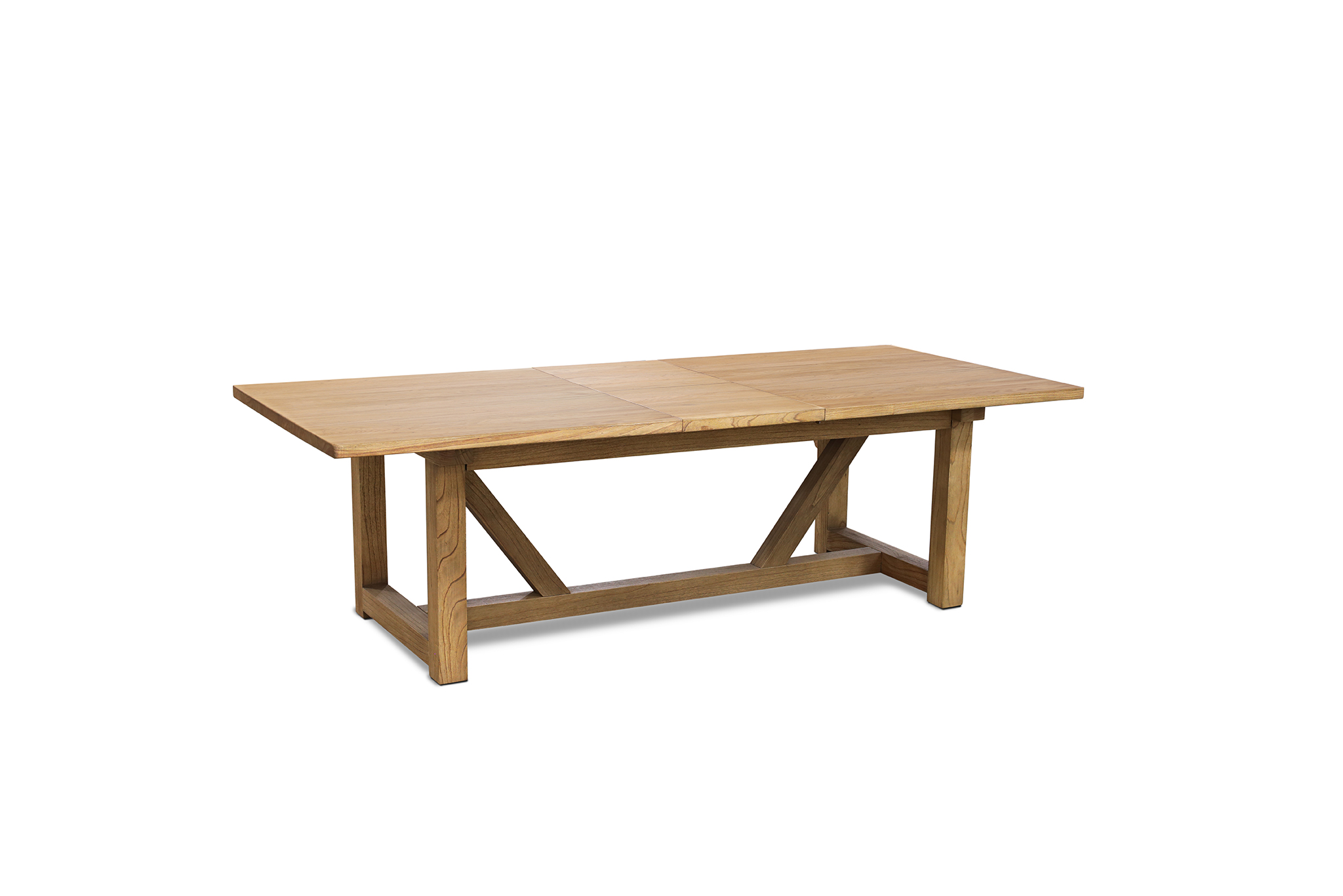 Farmhouse Extension Dining Table - 210/310cm - Natural Oak - Image 3