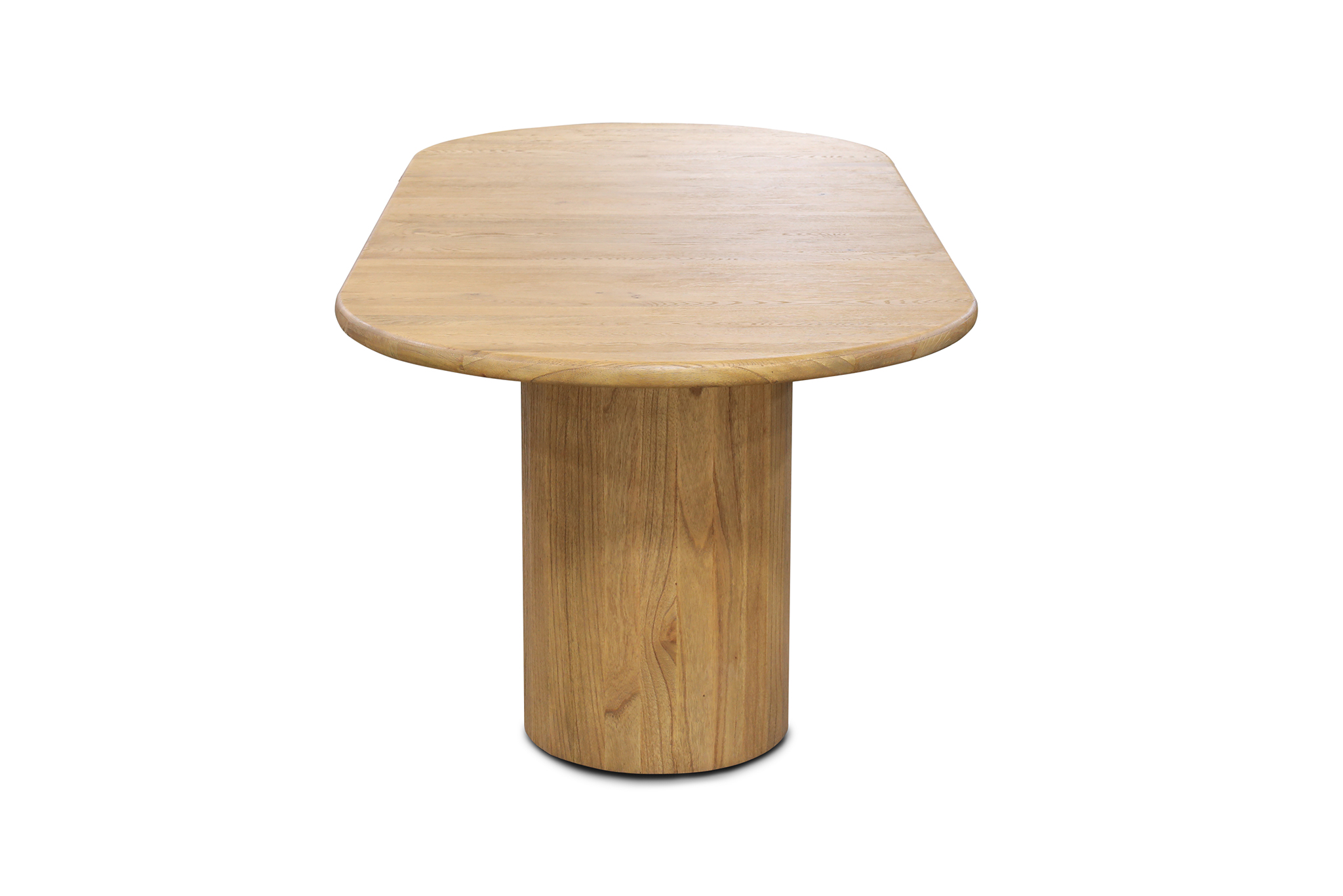 Lorenzo Oval Dining Table - 2.4m - Natural Oak - Image 4