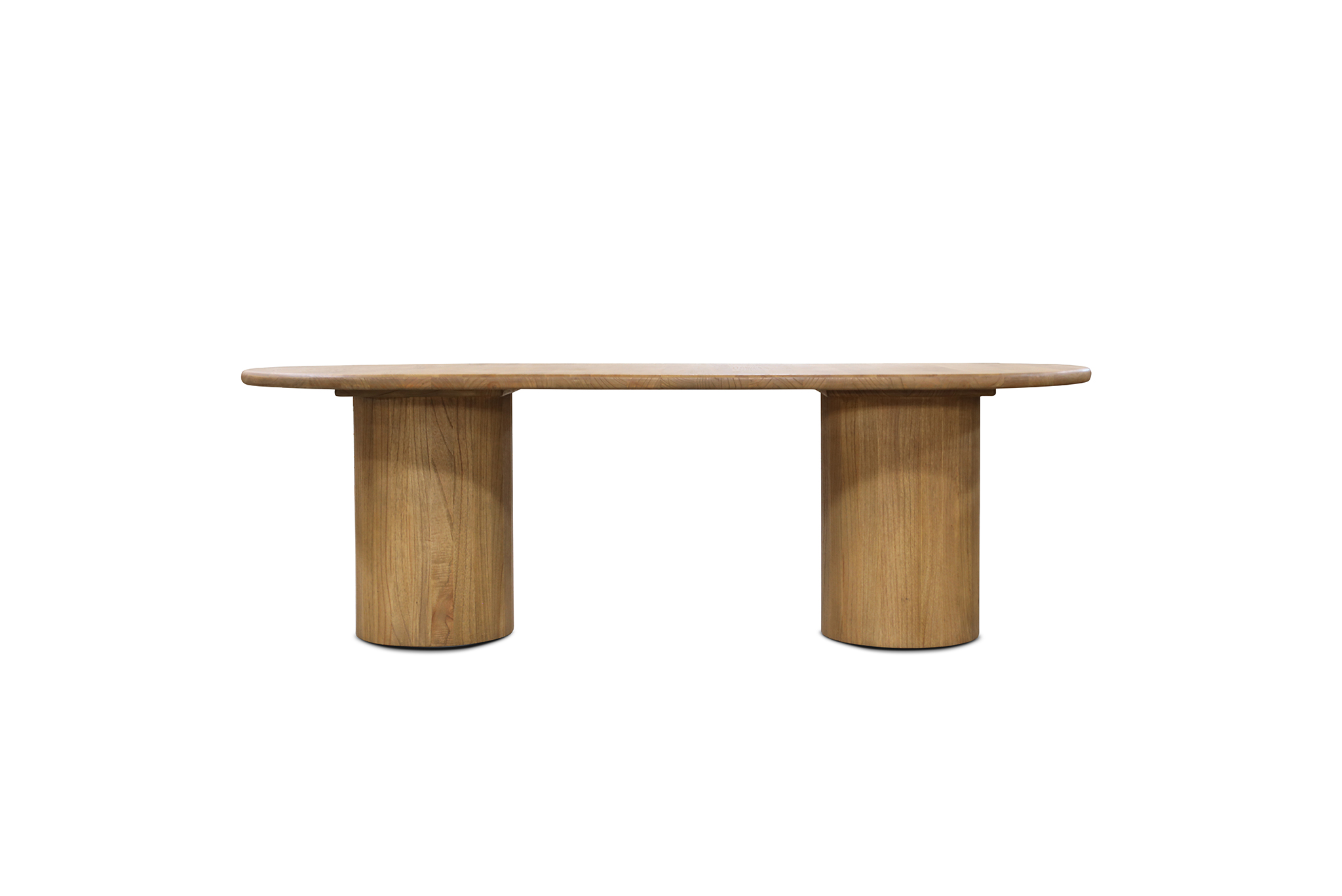 Lorenzo Oval Dining Table - 2.4m - Natural Oak - Image 3