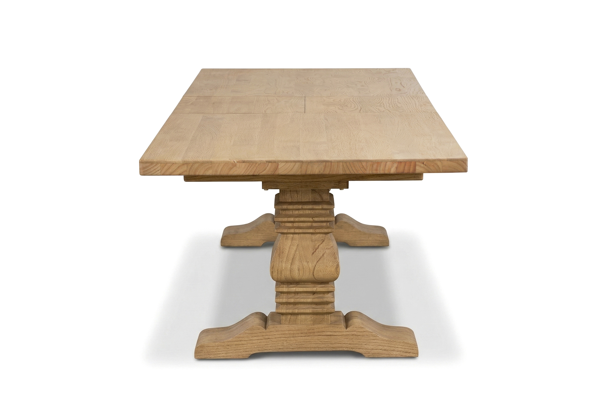 Newport Extension Pedestal Table - 210/310cm - Natural Oak - Image 4